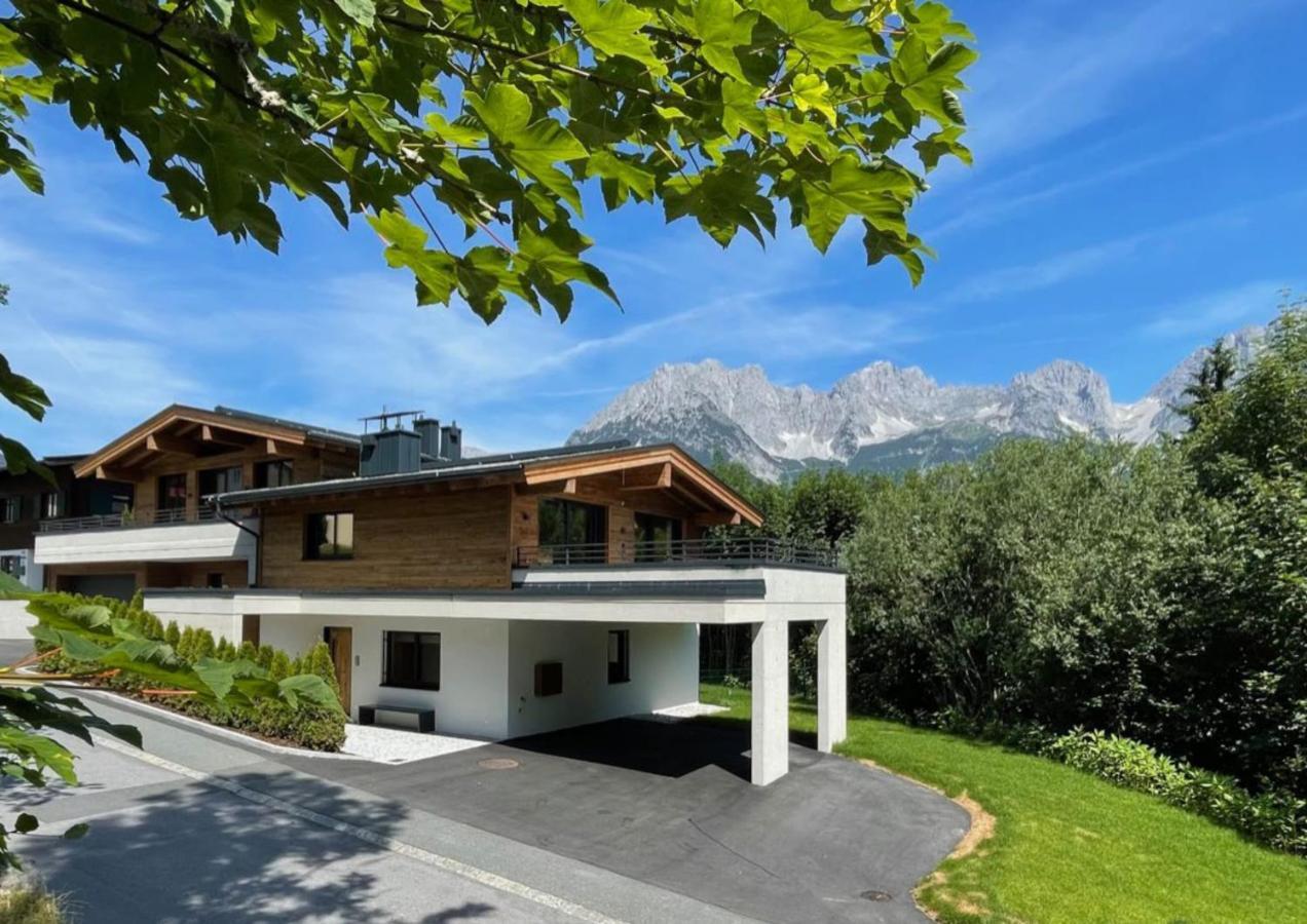 Geniessen Sie Bergblick & Sauna Im Modernen Chalet Going am Wilden Kaiser Eksteriør billede